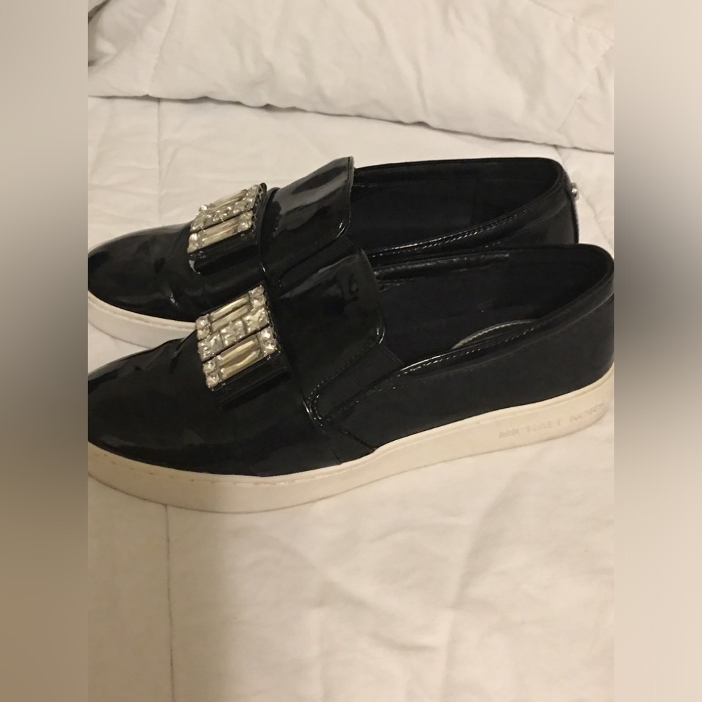 Michel Kors glossy sneakers womens size 8 - Picture 3 of 3